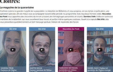 Screenshot 2020 04 01 Cloîtrés Réformés Ch Site D'actualité Et Journal Des Protestants Réformés De Suisse Romande