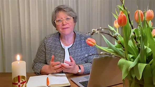 Präsidentin Rita Famos, Osterbotschaft lichtschenken.ch