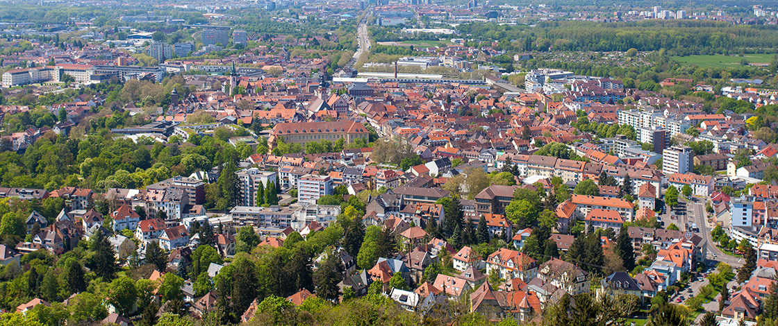 Karlsruhe, Vogelperspektive