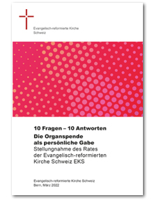 Titelseite Publikation 10 Fragen Antworten Organspende