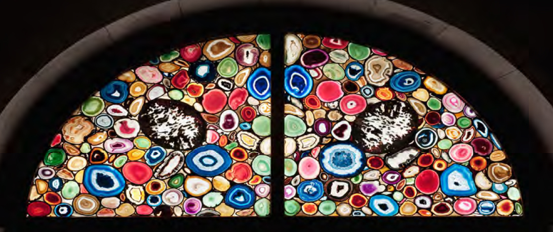 Kirchenfenster von Sigmar Polke des Grossmünsters in Zürich
